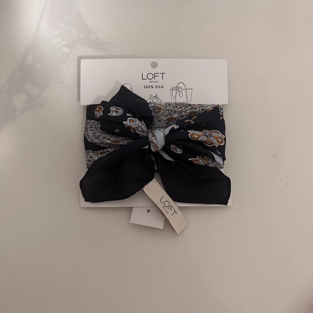 Loft Outlet Paisley Square Silk Scarf